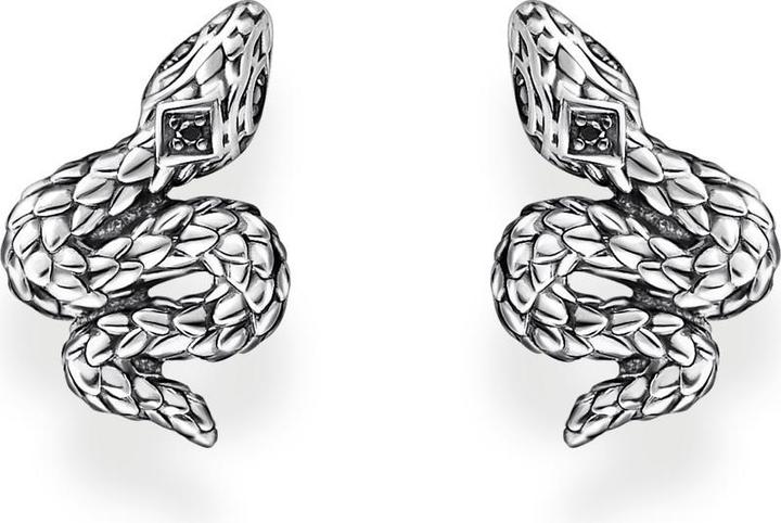 Produktbild Thomas Sabo Ohrstecker geschwärzt Schlange (925er Silber, Geschwärzt)