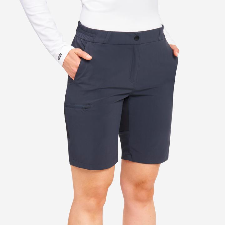 Produktbild Tribord Shorts Segeln Damen wasserdicht 500 dunkelgrau (30)
