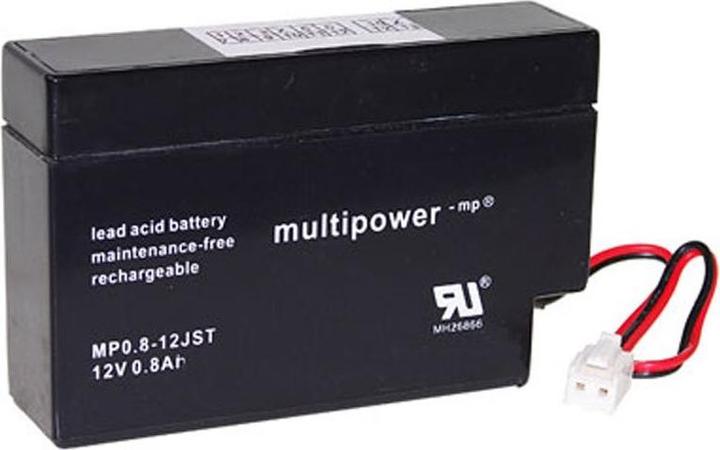 Produktbild Multipower MP0,8-12 Blei-Akku mit JST Stecker, MP0.8-12S (12V)
