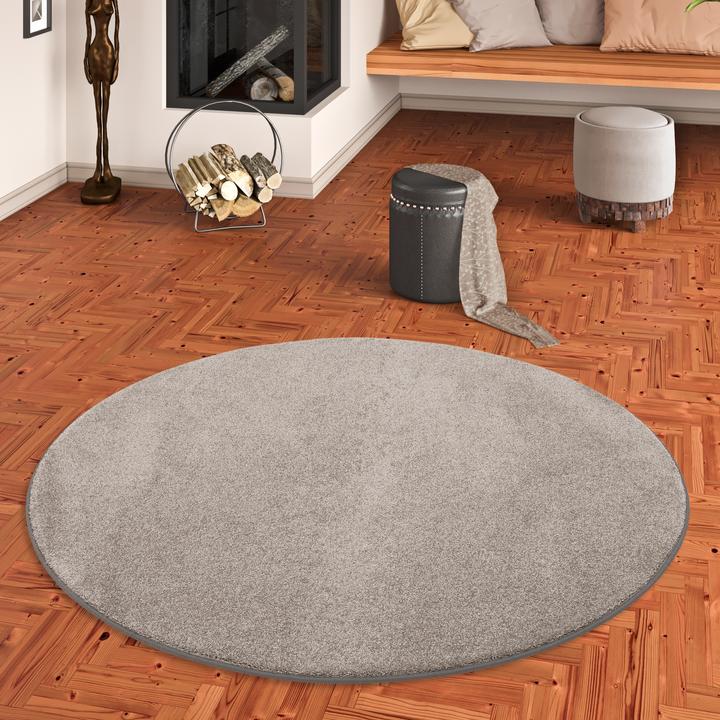 Produktbild Snapstyle Hochflor Luxus Velours Teppich Touch (Ø 100 cm)