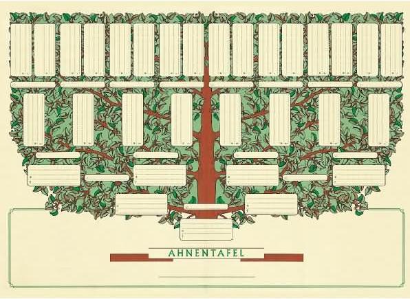 Image du produit Rnk Verlag Tableau d'ascendance "Petit arbre", DIN A3 paysage