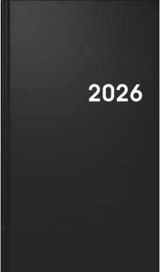 Produktbild Taschenkalender 2026 075661906 1W/2S schwarz ML 9x15cm (Deutsch)