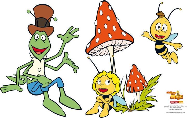 Produktbild Biene Maja Die mit Willi und Flip (100 x 63 cm)