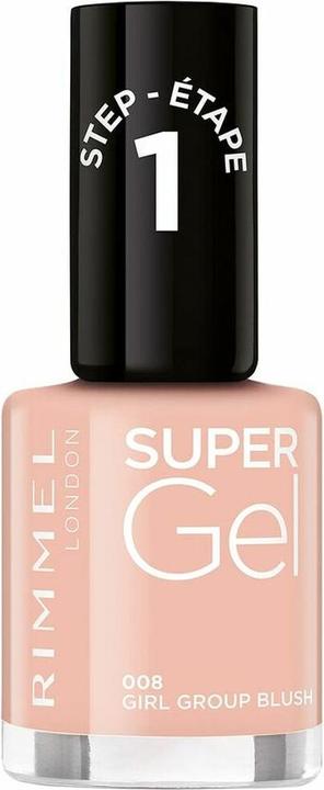 Rimmel London RIMMEL Super Gel Nagellack Nr. 008 Girl Group 12ml (008, Gel-Effekt Nagellack)