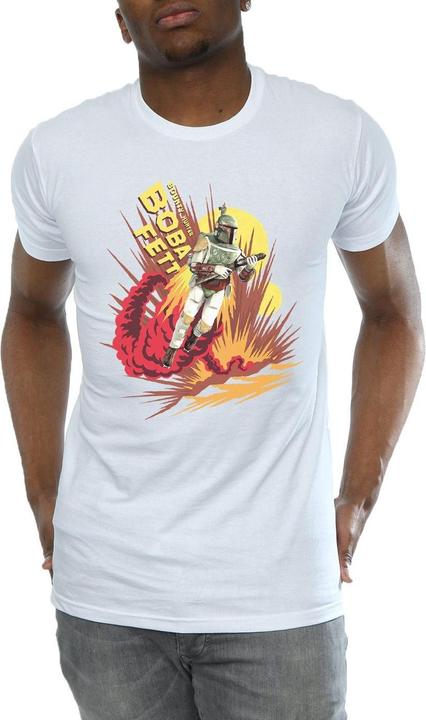 Actual product image Star Wars Mens Boba Fett Rocket Powered T-Shirt (XL)