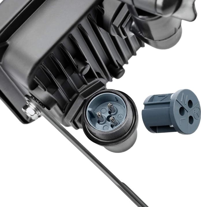 Actual product image Goobay LED outdoor spotlight, 10 W, with motion detector (850 lm, IP44)