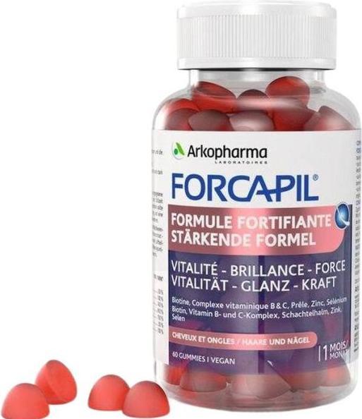 Actual product image Arkopharma Forcapil Gummies Haare und Nägel (60 Piece, Gummies, 192 g)