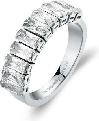 Brosway Sparkling steel ring with zircons Desideri BEIA001 - Circuit: 56 mm (56)