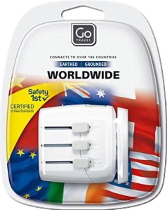 Actual product image Go Travel Worldwide Adaptor Earthed