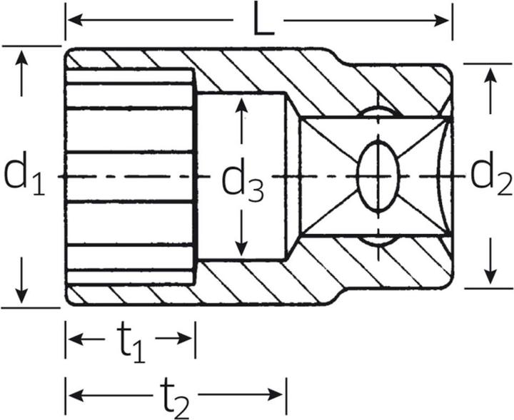 Actual product image Stahlwille Hex socket (3 mm)