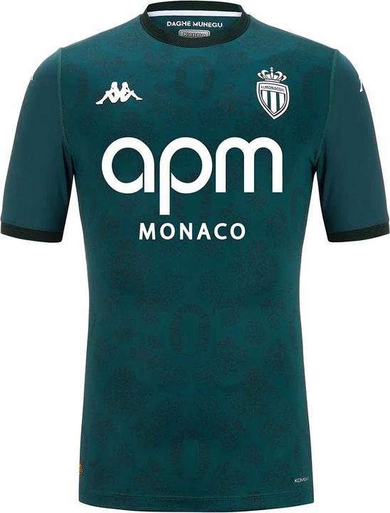 Actual product image Kappa Away jersey AS Monaco Kombat Pro 2024/25 (XXL)