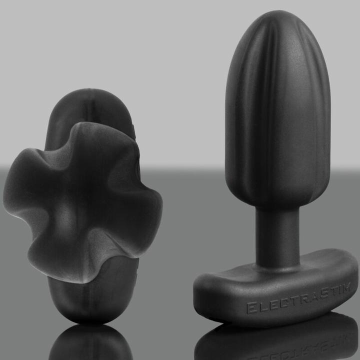 Actual product image ElectraStim Tartarus Anal Plug Quadripolar Silicone Black
