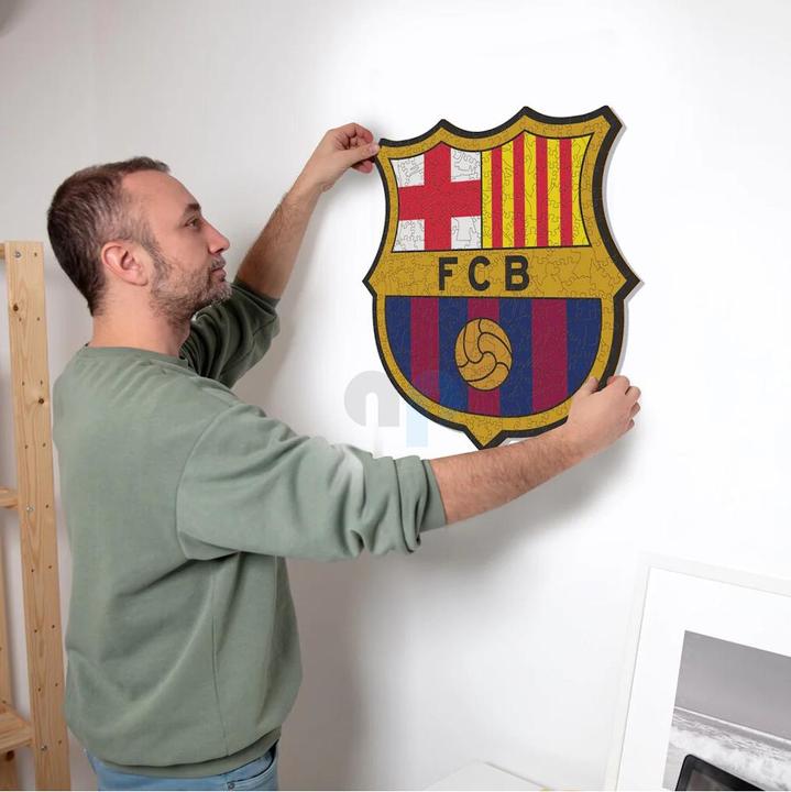 Image du produit Iconic FC Barcelone - Logo - Puzzle en bois Taille L (500 pièces) (500 pièces)