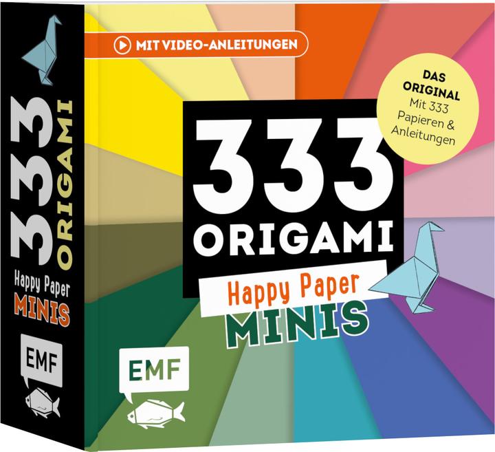 Produktbild 333 Origami Minis - Happy Paper - Dein dekorativer Wendeblock zum kreativen Falten & Notieren (1 x)