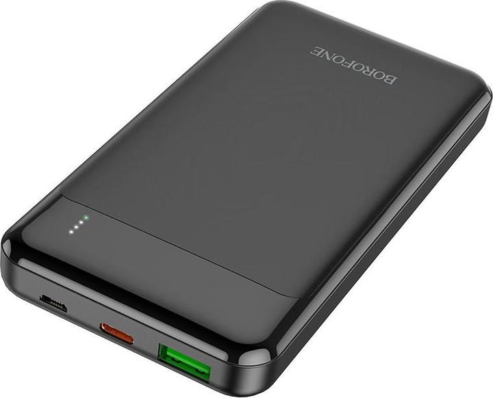 Actual product image Borofone External battery Power Bank BJ19 Type-C PD 20W + Quick Charge 3.0 10000mAh black (10000 mAh, 20 W, 20 Wh)