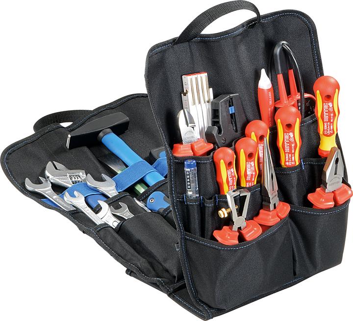 Immagine prodotto HEYTEC Zaino da elettricista con assortimento di utensili VDE, 26 pezzi. (26 pezzi)