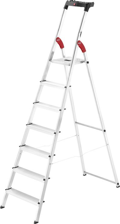 Produktbild Hailo L60 StandardLine, Alu-Sicherheits-Stehleiter, 7 Stufen (Stehleiter, 130 cm)