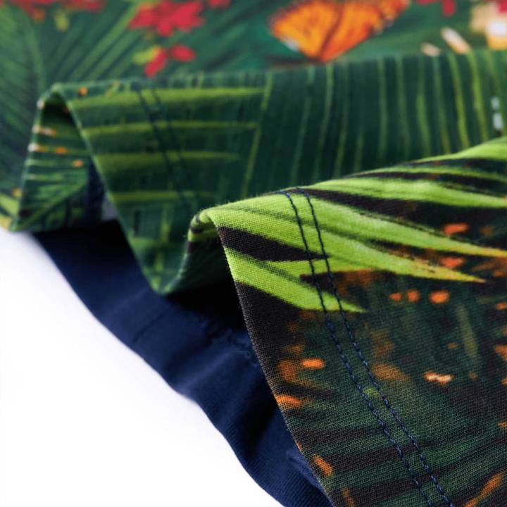 Image du produit VidaXL Robe enfant manches longues bleu marine 92,Matériau de la robe (92)