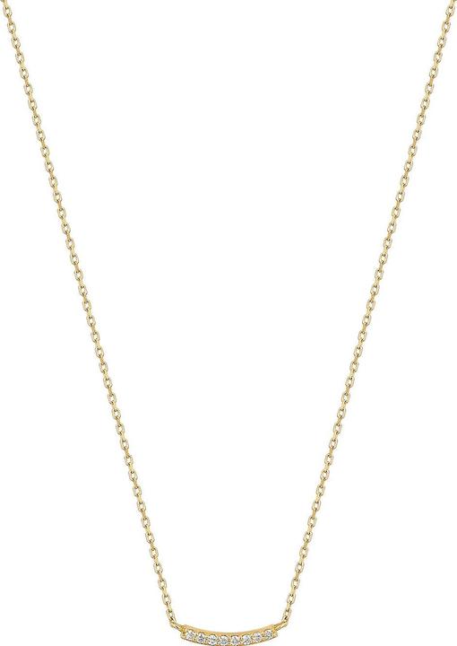 Actual product image Ania Haie NAU004-03YG Magma Curve Ladies Necklace Gold 14K, adjustable (Oro amarillo 14K, 40 - 45 cm)
