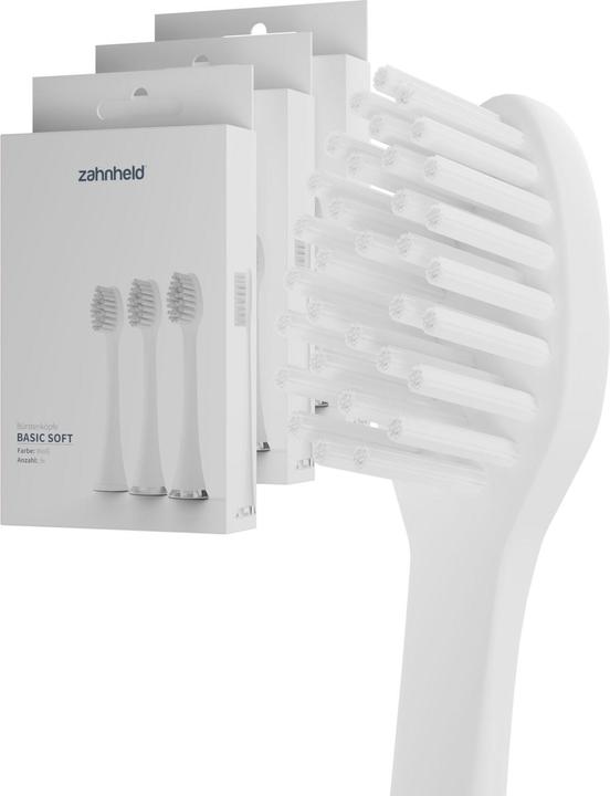 Image du produit Zahnheld Tête de brosse Basic Soft 9x White (9 x)