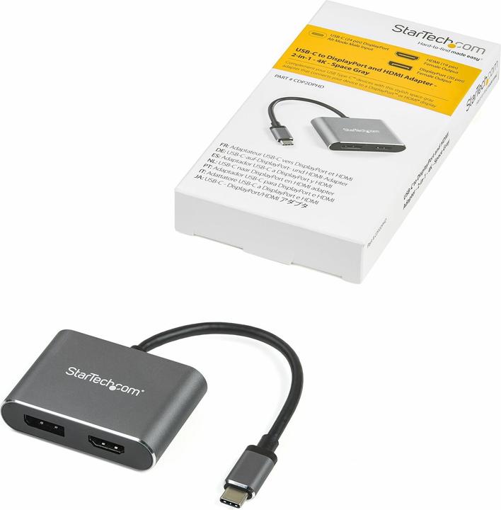 Immagine prodotto StarTech .com Adattatore video multiporta USB C (USB-C, 20.50 cm)