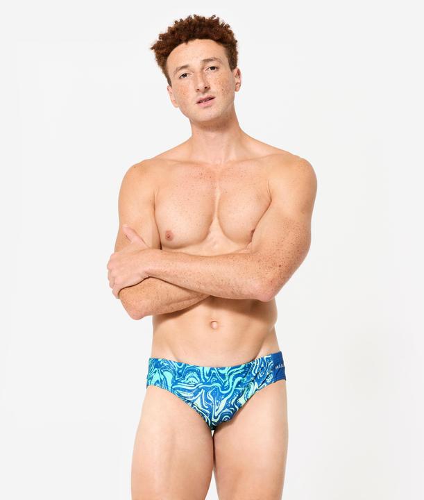 Produktbild Watko Badehose Slip Wasserball Herren - 500 All Vai türkis (38)