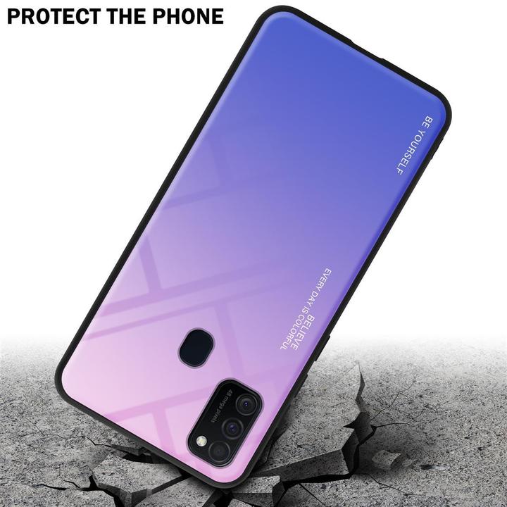 Productafbeelding Cadorabo TPU 2 kleuren glasdekking (Samsung Galaxy M30, Samsung Galaxy M21)
