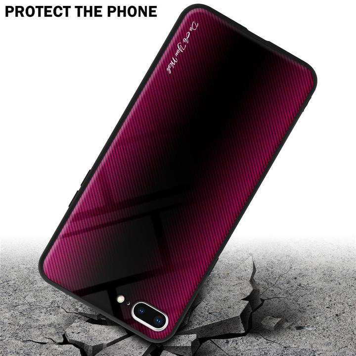 Produktbild Cadorabo TPU Gestreiftes Glas Cover (Apple iPhone 7 Plus, Apple iPhone 7s Plus)