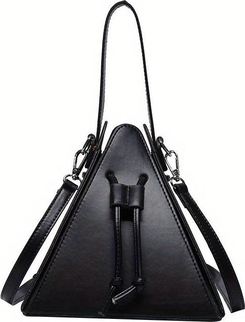 Only-Bags.Store Mini Drawstring Bag, Solid Color Crossbody Bag, Kunstleder Clutch Purse