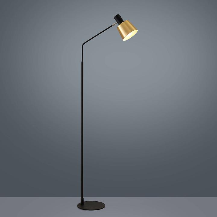 Produktbild Lindby Vlada Stehlampe zum Lesen, messing, schwarz (E27)