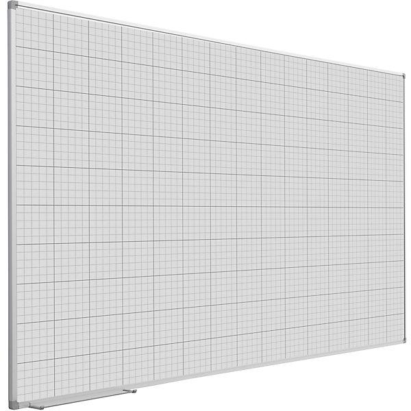 Produktbild eurokraft basic Rastertafel, weiss lackiert, BxH 1500x1000 mm, Raster 20x20 / 100x100 mm (1500 x 1000 mm)