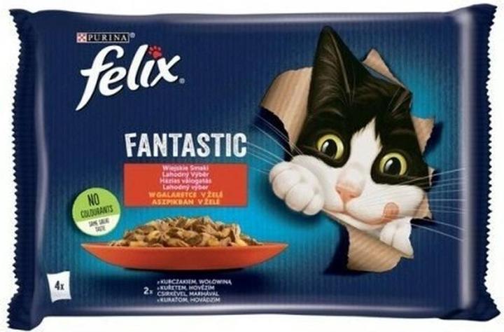 Actual product image Felix 7613039778074 Katzen-Dosenfutter (Adult, 4 pcs., 340 g)
