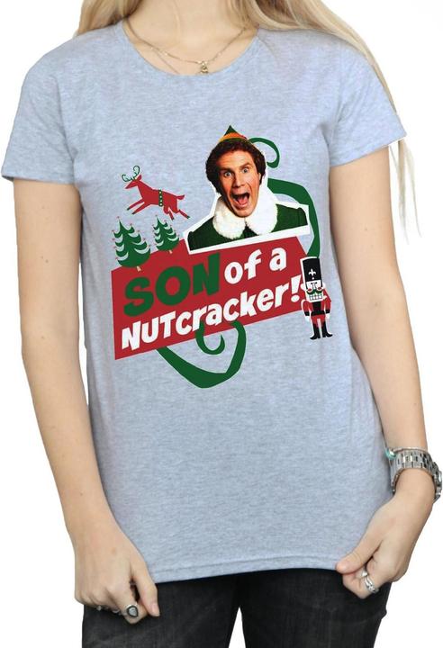 Actual product image Elf Womens/Ladies Son Of A Nutcracker Cotton T-Shirt (M)