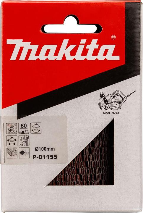 Image du produit Makita Ponceuse à lamelles grain 80 (80)