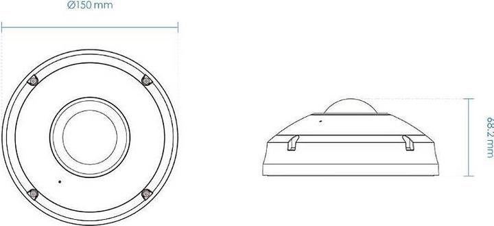 Actual product image Vivotek FE9391-EHV-v2(IO CABLE) IP camera 12MPx TN