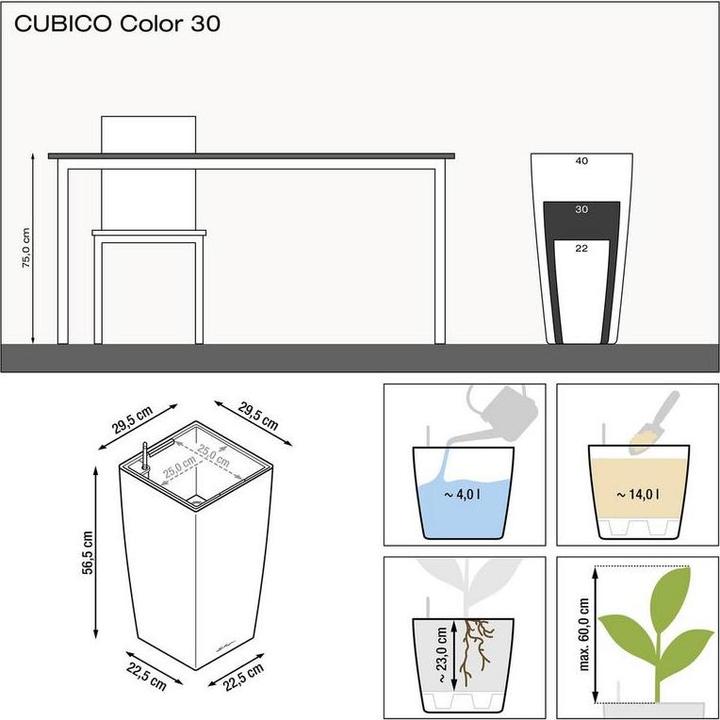 Produktbild Lechuza Cubico Color 30 (29.50 cm)