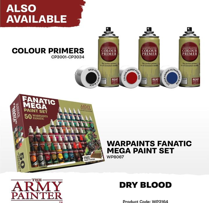 Image du produit The Army Painter Couleur Warpaints Fanatic Effects : Dry Blood 18 ml