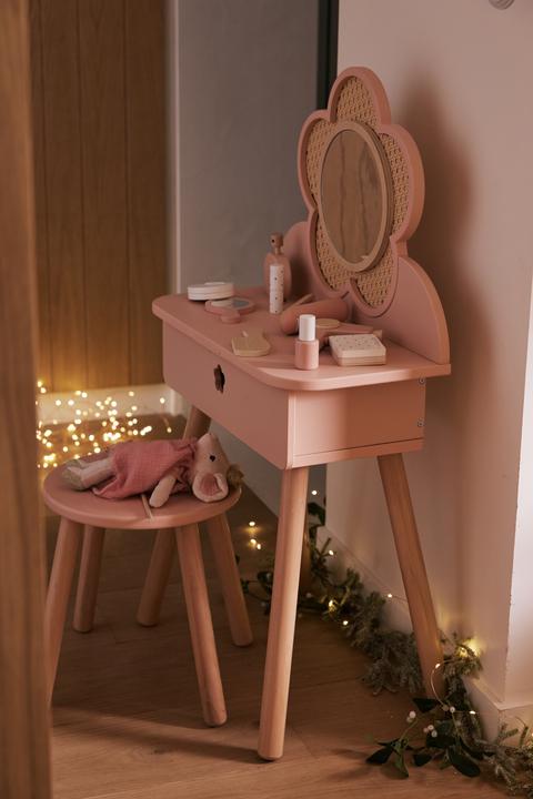 Actual product image Vertbaudet Children's dressing table with accessories, wood FSC® (50.5 x 30.5 x 89 cm)