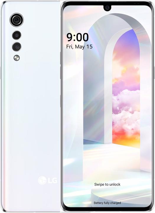 LG Velvet (128 GB, Aurora Bianca, 6.80", SIM singola, 48 Mpx, 5G)