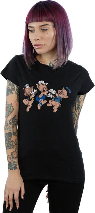 Immagine prodotto Disney Three Little Pigs Having Fun Maglietta Donna (L)