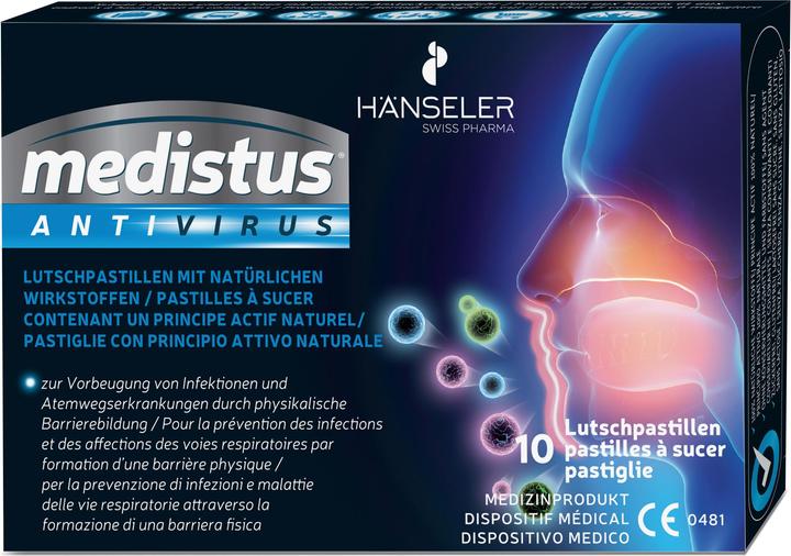 Produktbild Hänseler Medistus Antivirus 10 Lutschpastillen (10 Stück)