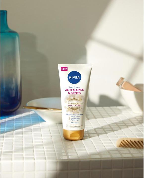 Produktbild NIVEA Luminous Body Creme Anti-Dehnungsstreifen & -Pigmentflecken (Körpercreme, 200 ml)