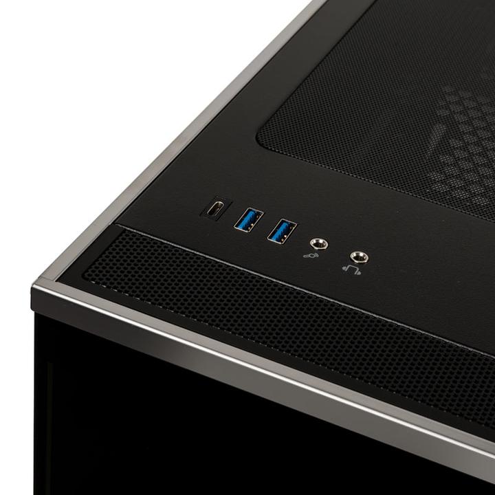 Productafbeelding Silverstone SST-LD01B Lucid Micro ATX Toren, TG (Mini-ITX, Mini-DTX)