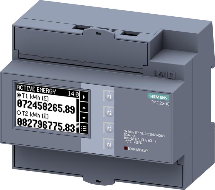 Image du produit Siemens Power Meter numérique, 1/5A, M-bus 230Vac