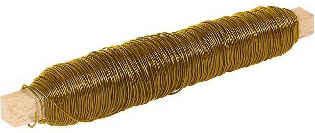 BestaPac Kupferdraht Deko messingfarbig 0.5mm