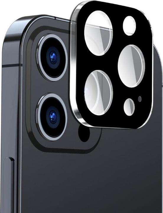Actual product image Techsuit - Full Camera Glass - iPhone 16 Pro / iPhone 16 Pro Max - Black (Apple iPhone 16 Pro Max, Apple iPhone 16 Pro)
