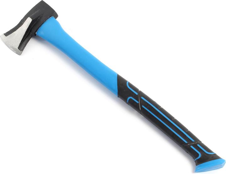 Actual product image XPOtool Splitting Axe 1000g Fibreglass Handle 600mm Carbon Steel Blade Wood Log Chopping Hatchet