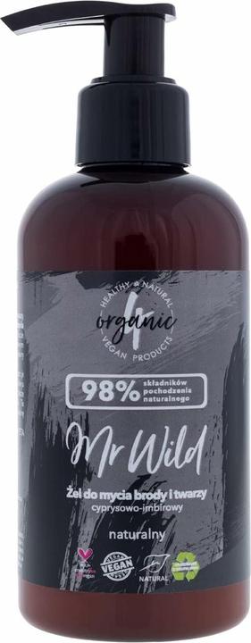 4Organic Mr Wild Beard and Face Wash G (200 ml)