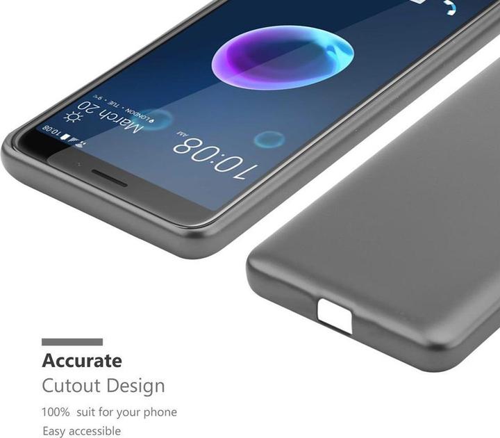 Productafbeelding Cadorabo TPU matte metalen hoes (HTC Desire 12)