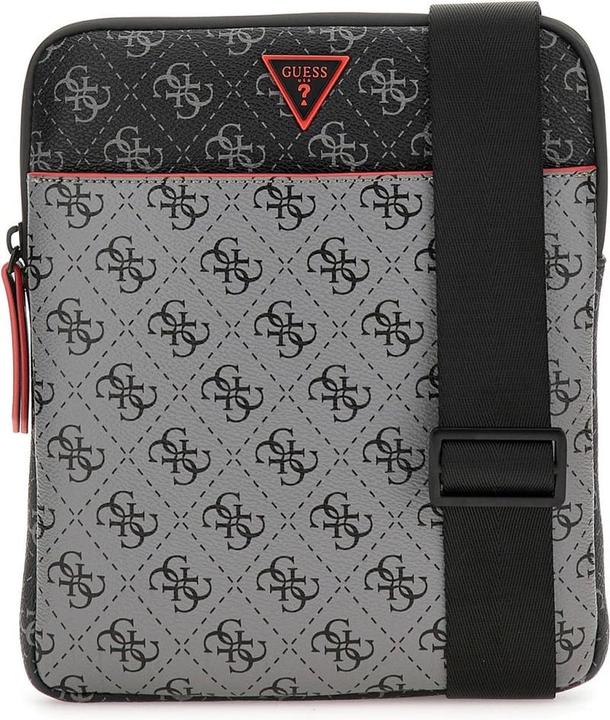 Guess Vermutlich erraten Sie Milano Crossbody Flat Men Bag - Grau/Schwarz - eine Grösse